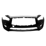 2018-2022 INFINITI Q50; Front Bumper Cover; P/LUXE w/Sensor Painted to Match
