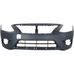 2015-2016 NISSAN VERSA Front Bumper Cover Sedan w/Chrome Insert Painted to Match 2015-2016 NISSAN VERSA Front Bumper Cover Sedan w/Chrome Insert Painted to Match