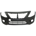 2015-2016 NISSAN VERSA Front Bumper Cover Sedan w/o Chrome Insert Painted to Match 2015-2016 NISSAN VERSA Front Bumper Cover Sedan w/o Chrome Insert Painted to Match