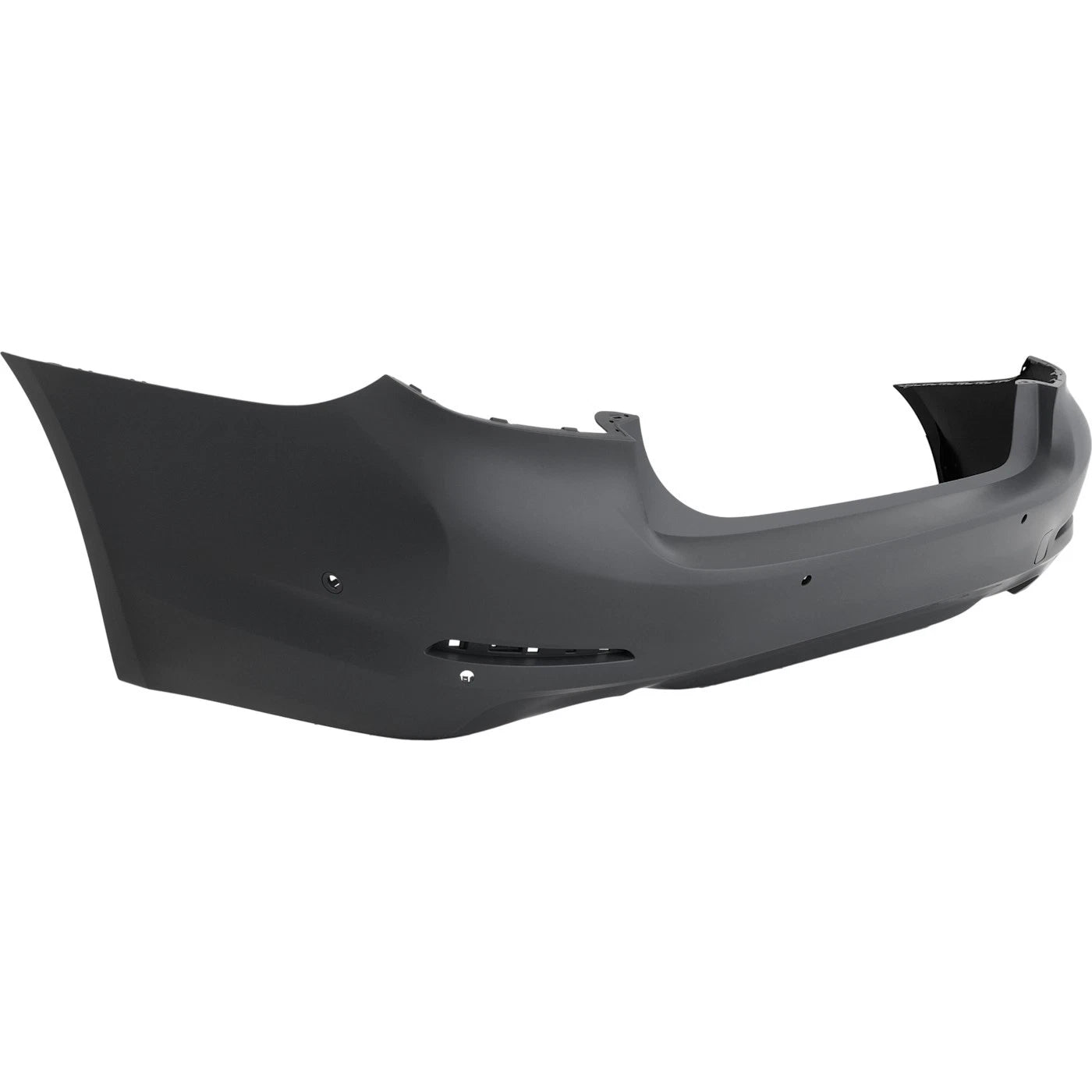 2017-2020 BMW 5-Series ; Rear Bumper Cover ; G30; Sedan; 530e/350i; w/o M Pkg; w/Luxury; w/PDC; w/Mldg; w/6 Sensor;  -- Manufacturer Part #: 51127475601  /  Partslink #: BM1100377