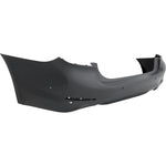 2017-2020 BMW 5-Series ; Rear Bumper Cover ; G30; Sedan; 530e/350i; w/o M Pkg; w/Luxury; w/PDC; w/Mldg; w/6 Sensor;  -- Manufacturer Part #: 51127475601  /  Partslink #: BM1100377