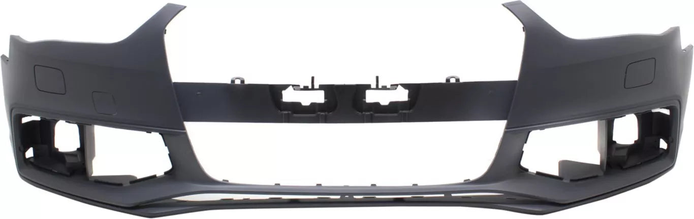 2013-2016 AUDI S4; Front Bumper Cover;  w/HL Washer;  w/o Warning System; AU1000180