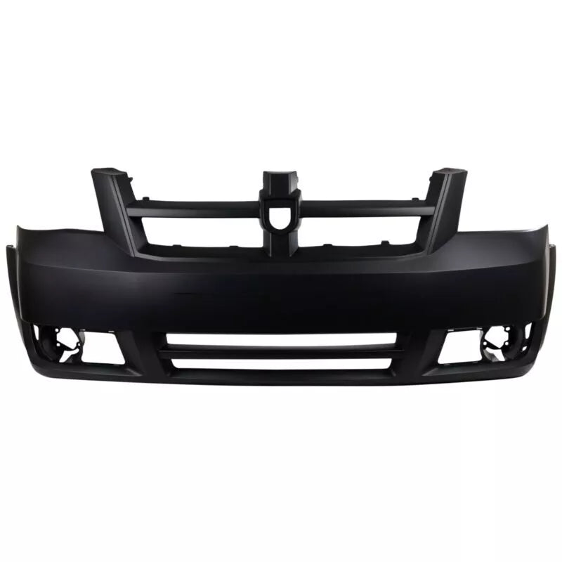 2008-2010 DODGE CARAVAN; Front Bumper Cover;  SE;  PTM w/grille frame;  SPORT; CH1000924