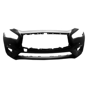 2018-2018 INFINITI Q50; Front Bumper Cover; w/o Sensor Painted to Match