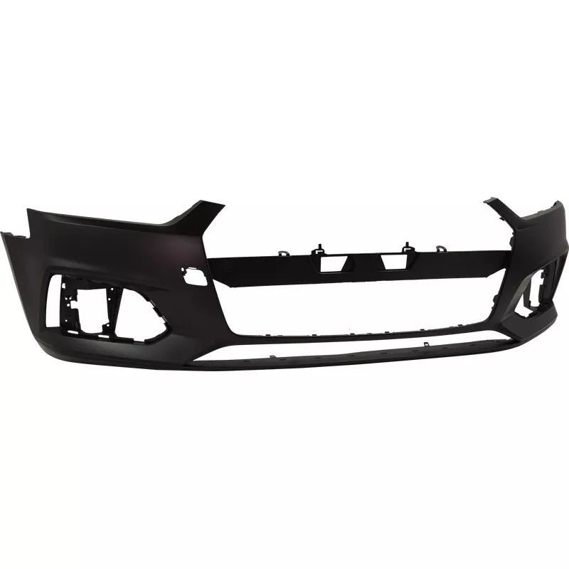 2018-2019 AUDI A5; Front Bumper Cover;  w/o S-Line Pkg;  w/o HL Washer;  w/o Parallel Park;  w/o Park Aid;  SPORTBACK; AU1000279