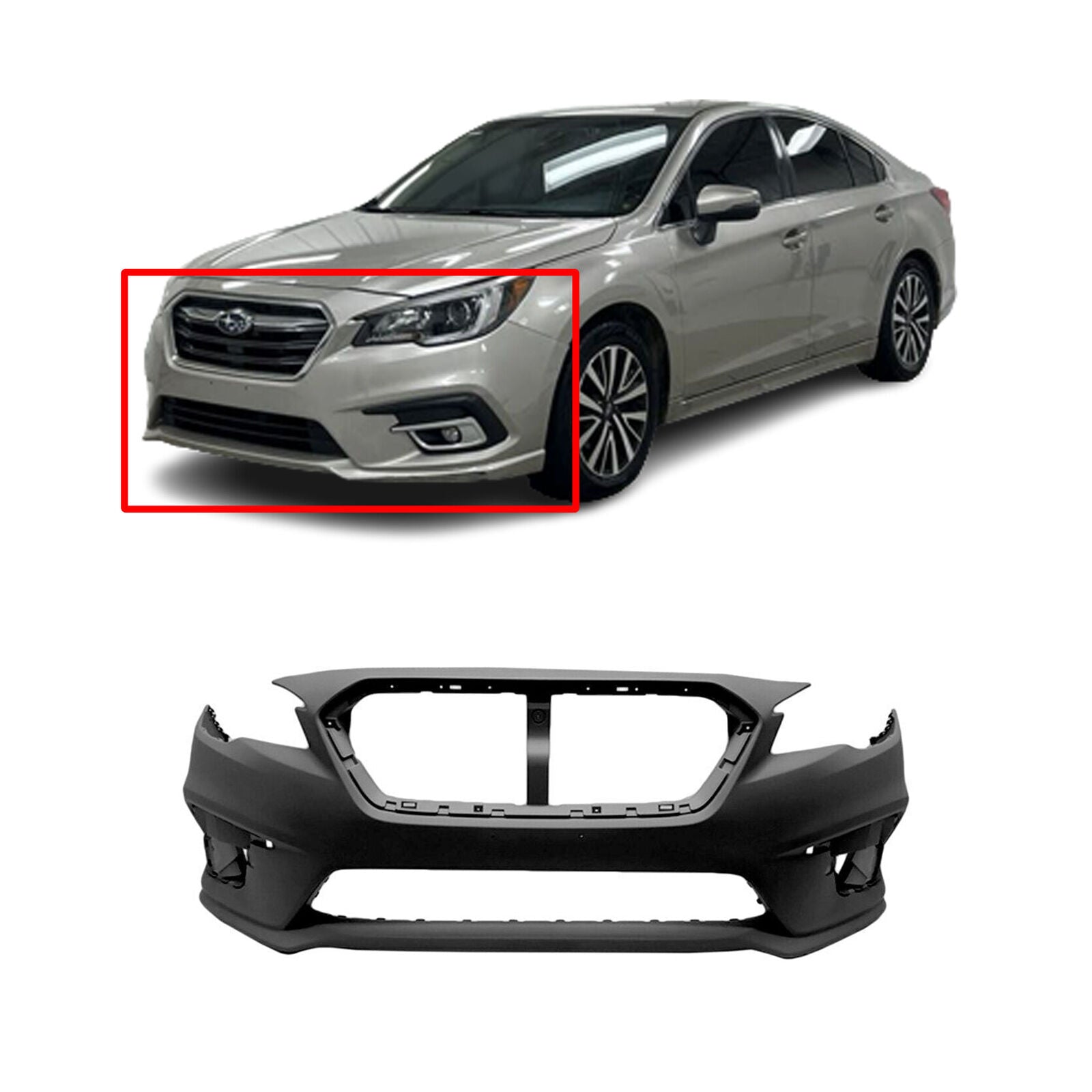 2018-2019 SUBARU LEGACY; Front Bumper Cover; Painted to Match