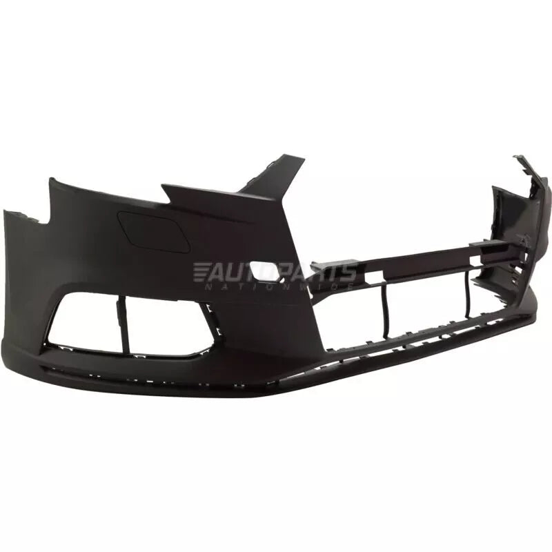 2017-2020 AUDI A3; Front Bumper Cover;  w/o HL Washer;  w/o Park Sensor;  SEDAN; AU1000243
