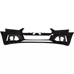 2018-2019 AUDI A5; Front Bumper Cover;  w/o S-Line Pkg;  w/o HL Washer;  w/o Parallel Park;  w/o Park Aid;  CABRIO; AU1000279