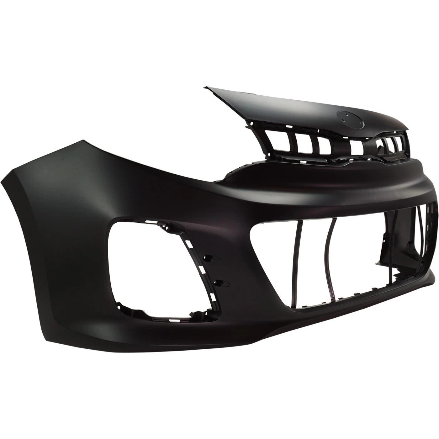 2016-2017 KIA RIO5 ; Front Bumper Cover ; Hatchback;  -- Manufacturer Part #: 865111W700  /  Partslink #: KI1000176