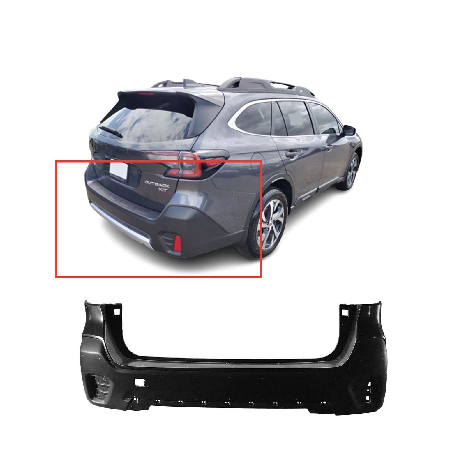 2020-2022 SUBARU OUTBACK; Rear Bumper Cover; w/o Sensor Painted to Match