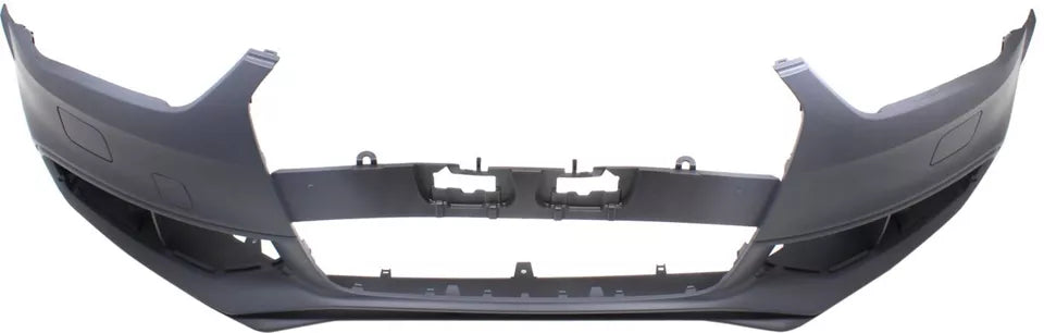 2013-2016 AUDI A4; Front Bumper Cover;  w/S-Line Pkg;  w/HL Washer;  w/o Warning System; AU1000180