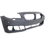 2014-2016 BMW 5 SERIES, Front Bumper Cover; F10; w/o M Pkg; w/Park Distance Control; w/Side View Camera;  Painted to Match - Manufacturer Part # 51117332681 / Partslink - BM1000310