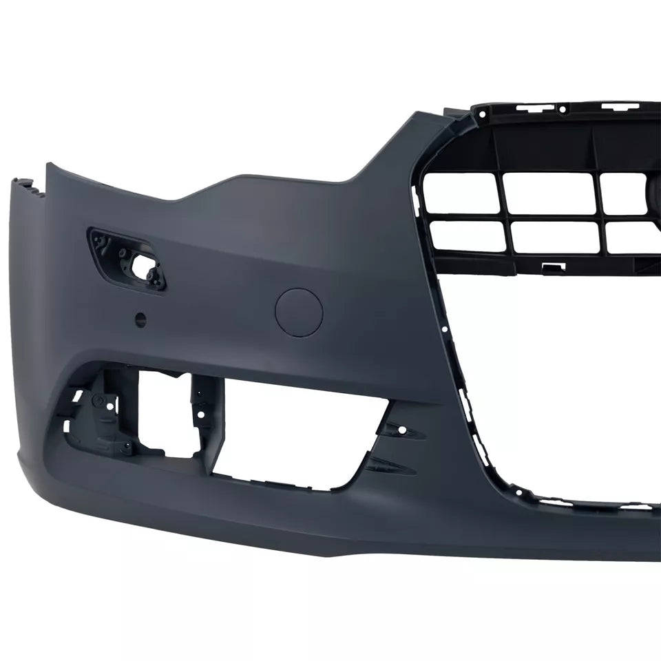 2012-2015 AUDI A6; Front Bumper Cover;  w/o S-Line Pkg;  w/Park Aid;  w/o Park Assist; AU1000208