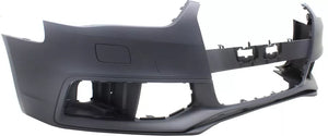 2013-2016 AUDI A4; Front Bumper Cover;  w/S-Line Pkg;  w/HL Washer;  w/o Warning System; AU1000180