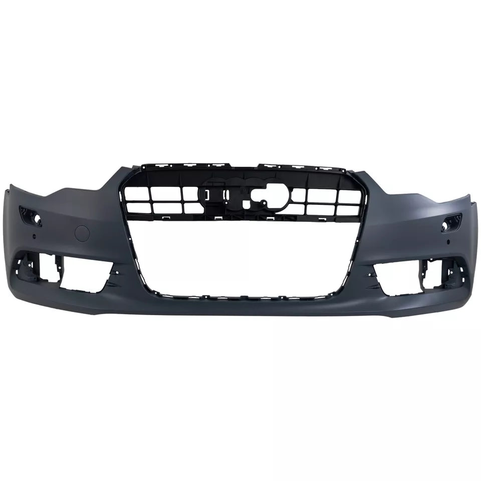 2012-2015 AUDI A6; Front Bumper Cover;  w/o S-Line Pkg;  w/Park Aid;  w/o Park Assist; AU1000208