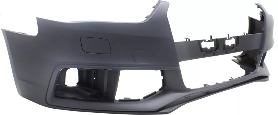 2013-2016 AUDI S4; Front Bumper Cover;  w/HL Washer;  w/o Warning System; AU1000180