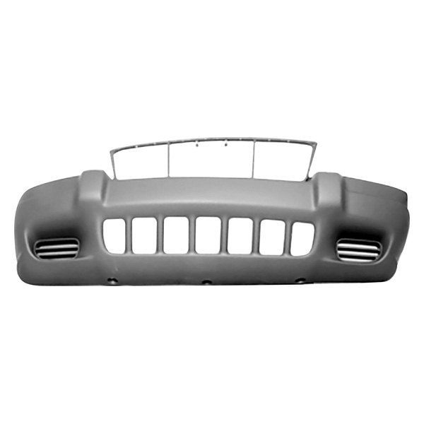 1999-2003 JEEP GRAND CHEROKEE Front Bumper Cover Grand Cherokee Laredo  w/o Fog Lamps  Dark Gray Painted to Match