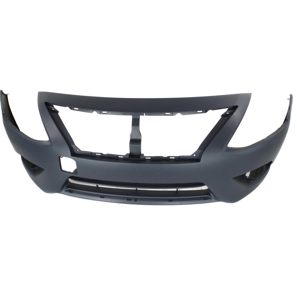 2015-2016 NISSAN VERSA Front Bumper Cover Sedan  w/Chrome Insert Painted to Match